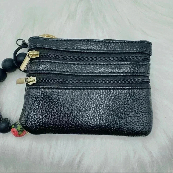 Carmella Card Coin Wristlet in Black - Picture 6 of 6